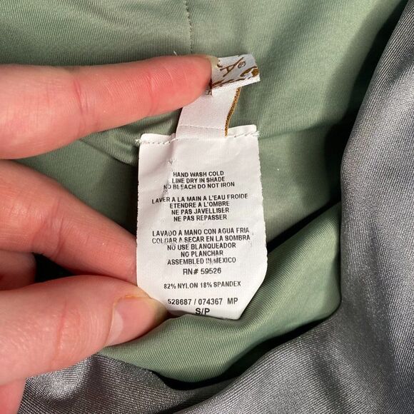 BECCA Silver High Waisted Bikini Bottoms | Size: S - Picture 3 of 6